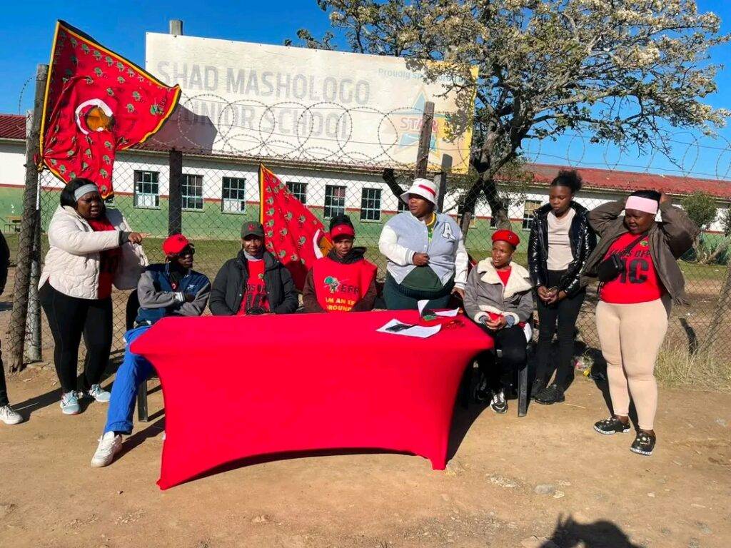 EFF Buffalo City Metro mayoral candidate Mkhululi Dlevu visits voting stations during the final voter registration weekend in the Eastern Cape.