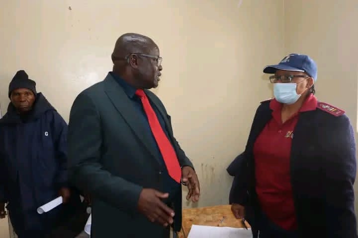 Former mineworkers gather at Tsolo Junction Hall for an outreach programme to follow up on claims and benefits.