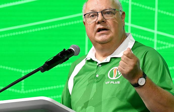 FF Plus leader Dr Corné Mulder speaking ahead of the 2026 local elections.