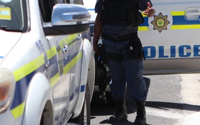 Police at a crime scene in Kwadwesi, Gqeberha, following a shooting in which four men were fatally shot during an exchange of gunfire with SAPS members.