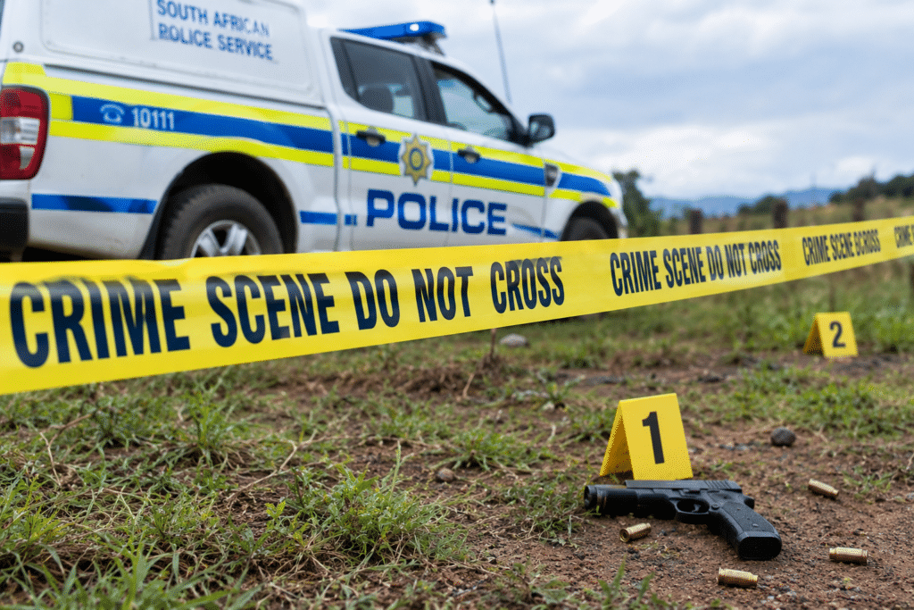 South African Police Service vehicle.